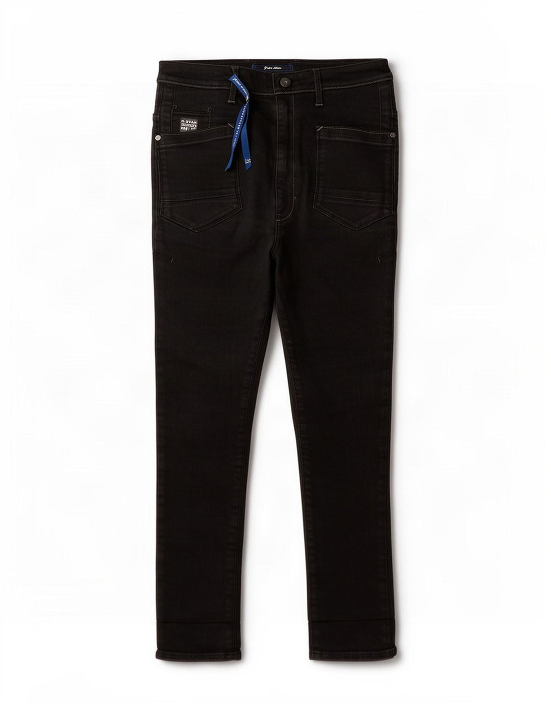 G-Star Damen Slim Jeans W27 L25 Schwarze Baumwolle