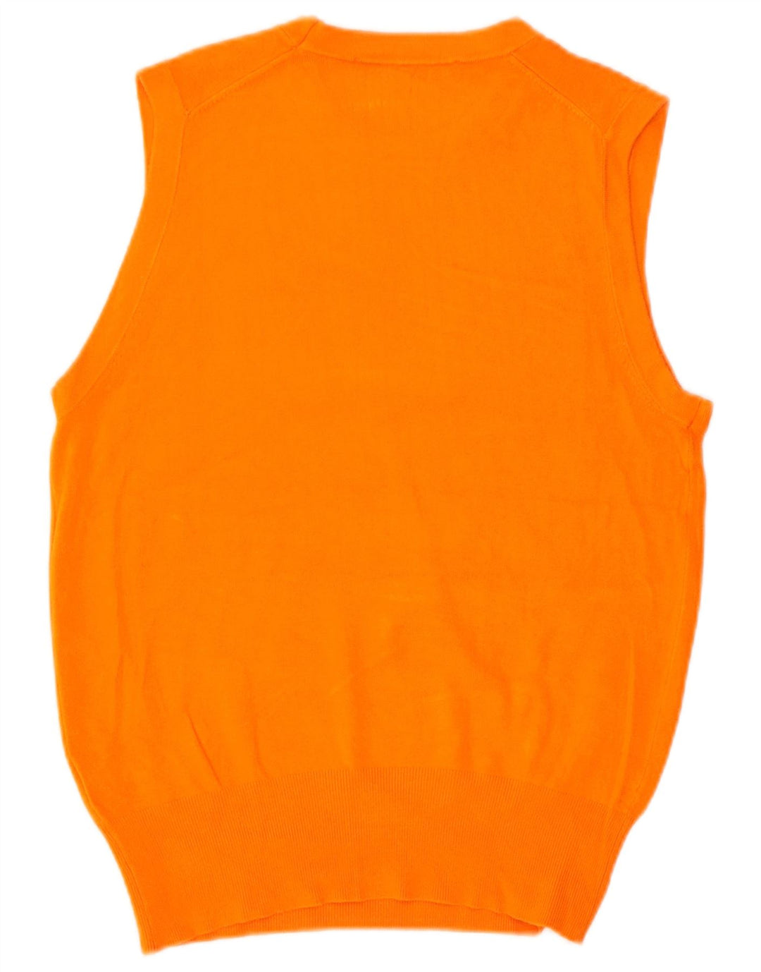 Zara Damen Weste Tank Top UK 12 Medium Orange Viskose