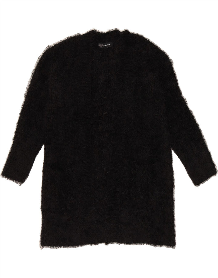 WHISTLE Womens Open Cardigan Sweater UK 6 XS Black Polyester Vintage Whistle and Second-Hand Whistle from Messina Hembry 