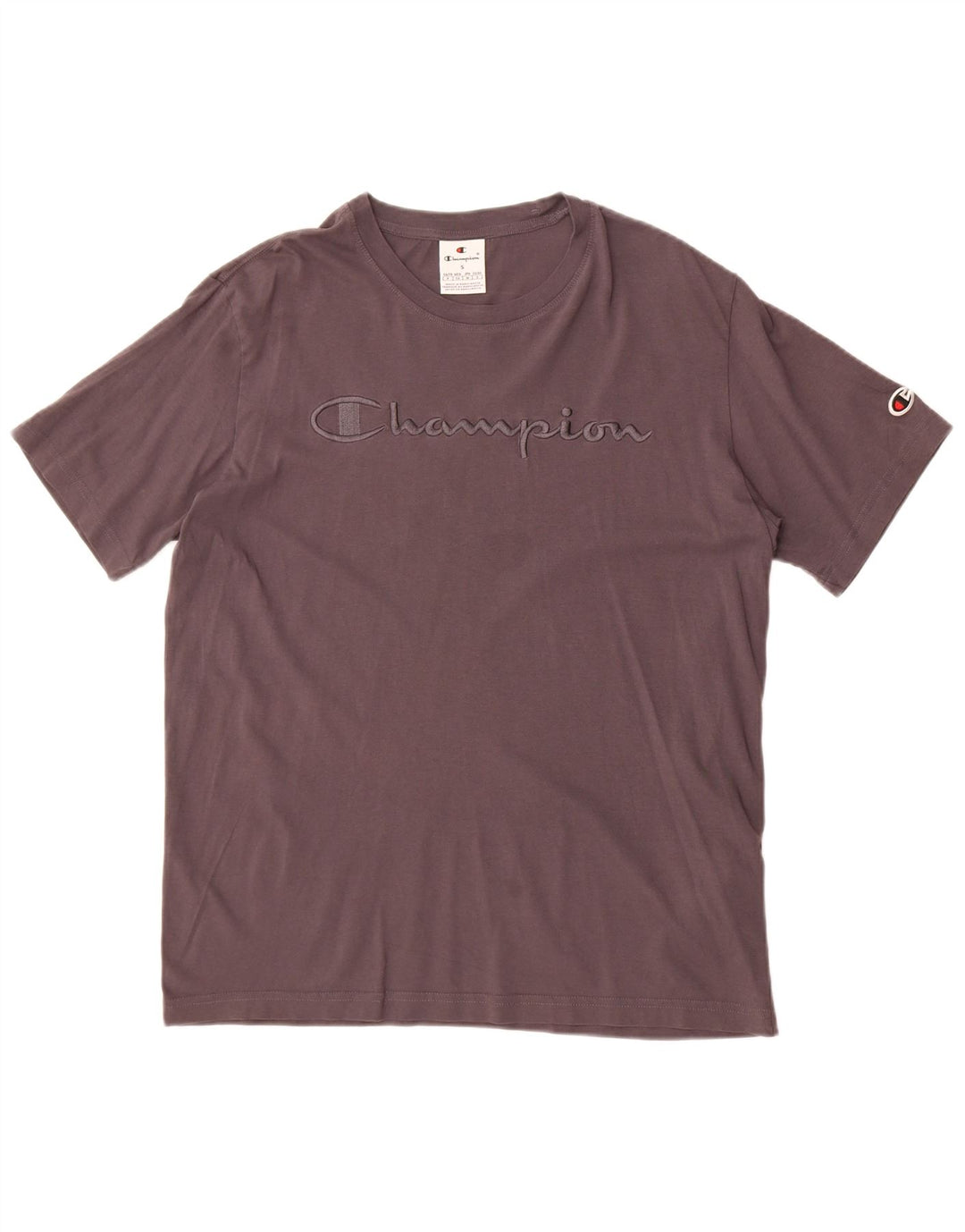 Champion Herren-T-Shirt mit Grafik, Größe S, Grau, Baumwolle