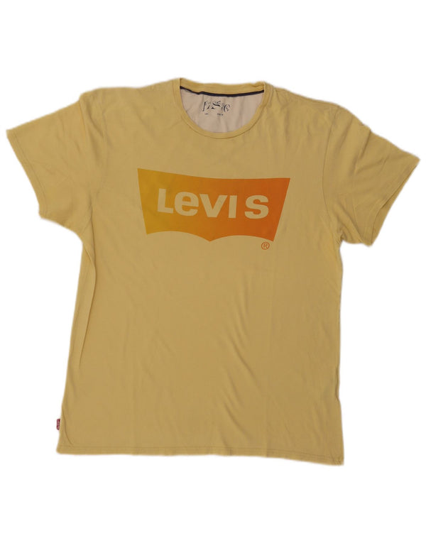 Levi's Herren-T-Shirt mit Grafik, mittelgelbe Baumwolle