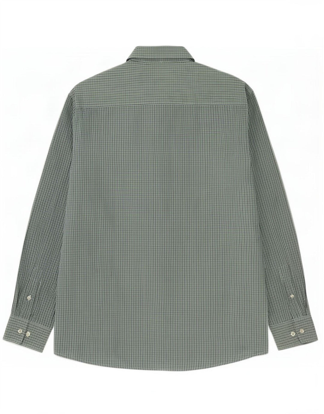 Pierre Cardin Herren-Hemd mit normaler Passform, XL, grünes Gingham-Polyester
