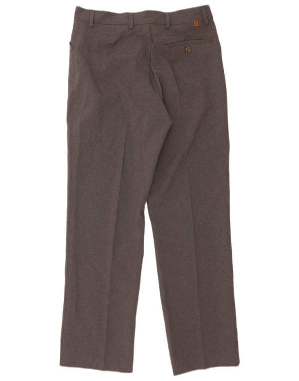 Farah Herren-Freizeithose, gerade, W32, L31, grau, Polyester