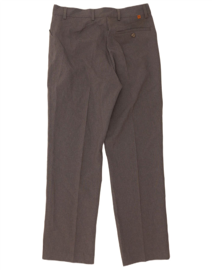 Farah Herren-Freizeithose, gerade, W32, L31, grau, Polyester