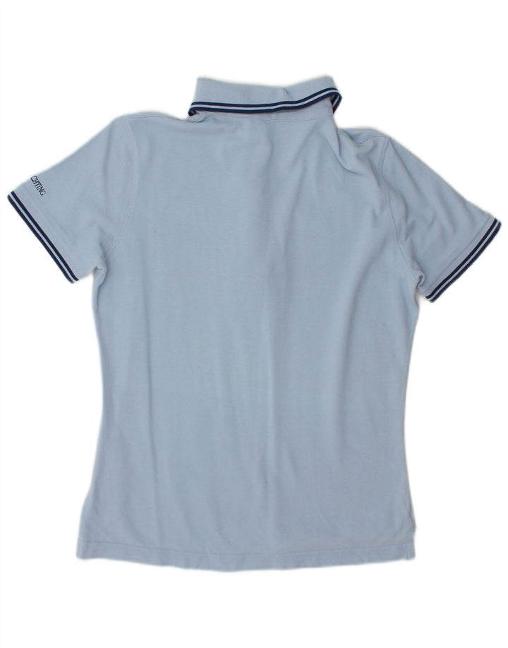 Marina Yachting Damen-Poloshirt mit Grafik, UK 10, Größe S, Blau, Baumwolle
