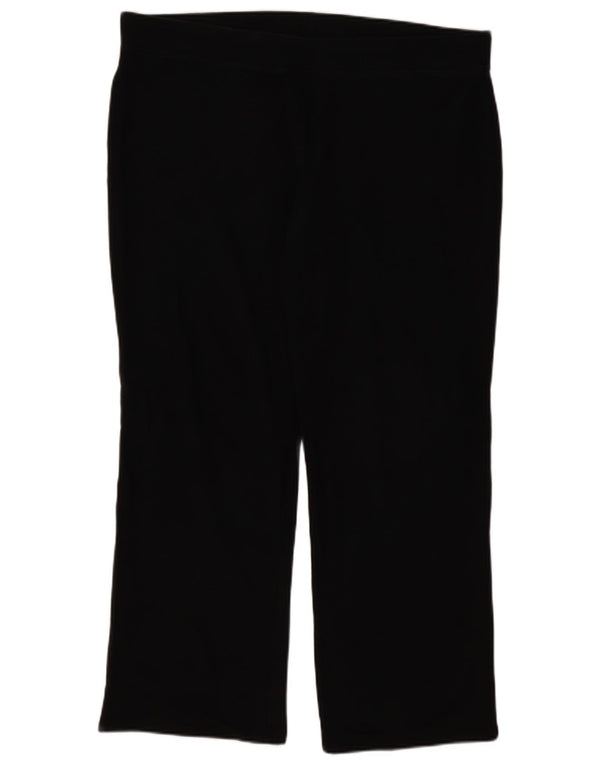 Marks & Spencer Womens Tracksuit Trousers UK 20 2XL Black Cotton