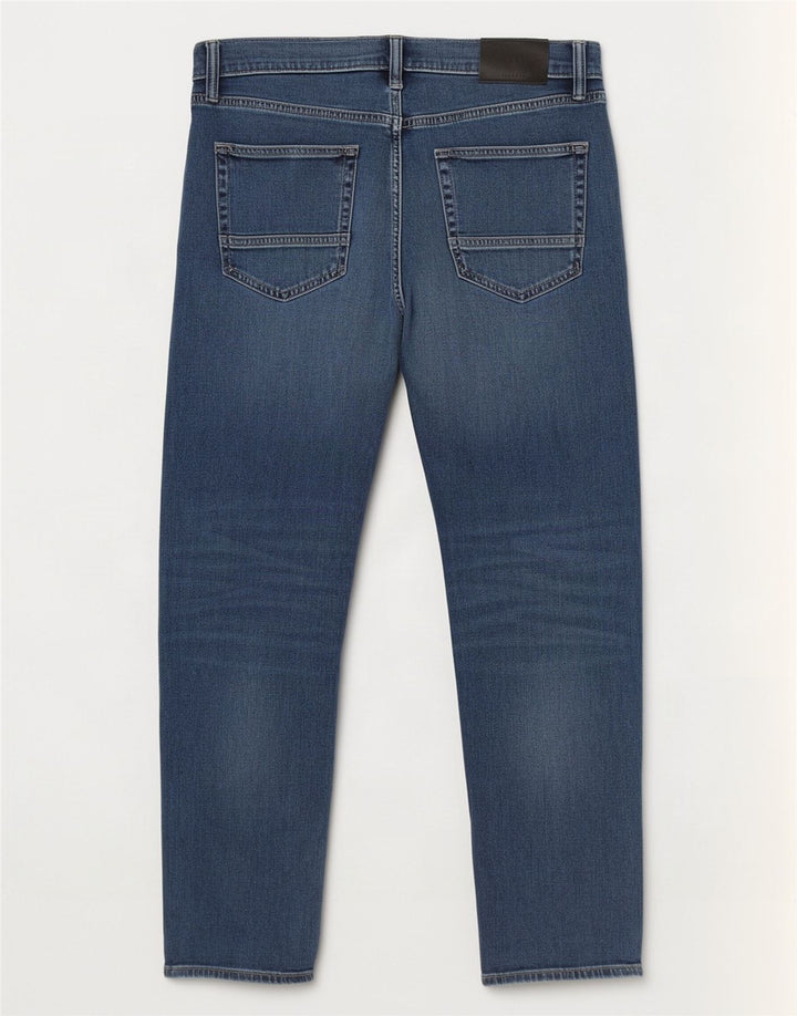 Marks & Spencer Herren Straight Jeans W32 L29 Blaue Baumwolle