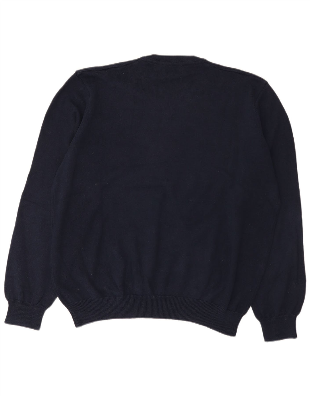 Marks & Spencer Herren-Pullover mit V-Ausschnitt, 2XL, marineblaue Baumwolle