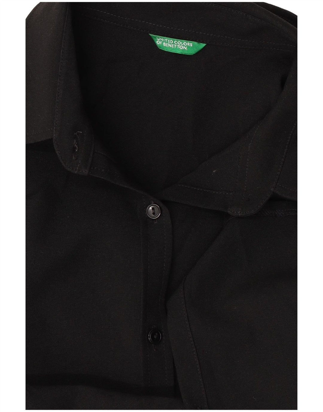 Benetton Damenhemd UK 14 Large Schwarz