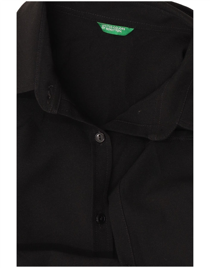 Benetton Damenhemd UK 14 Large Schwarz