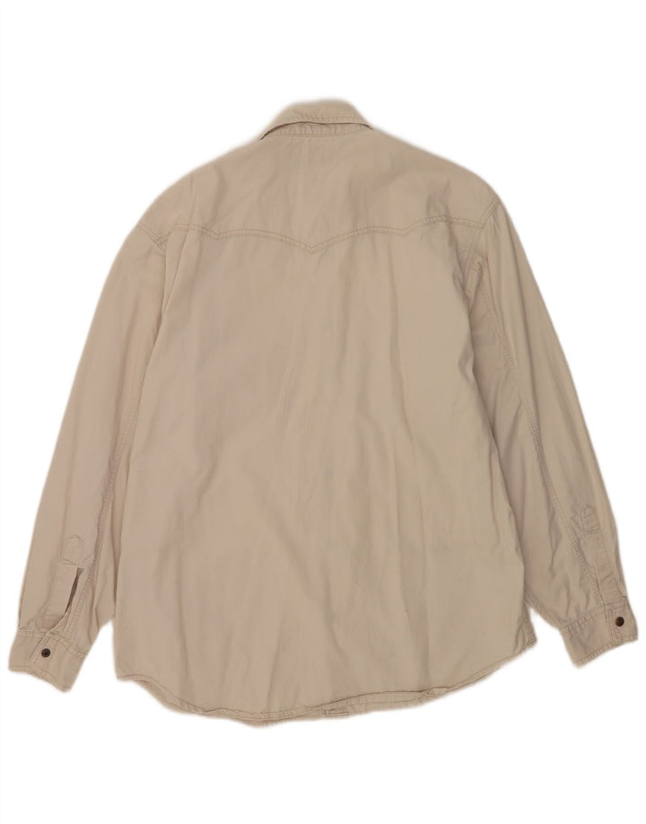Big Star Herren-Westernhemd, mittelbeige Baumwolle