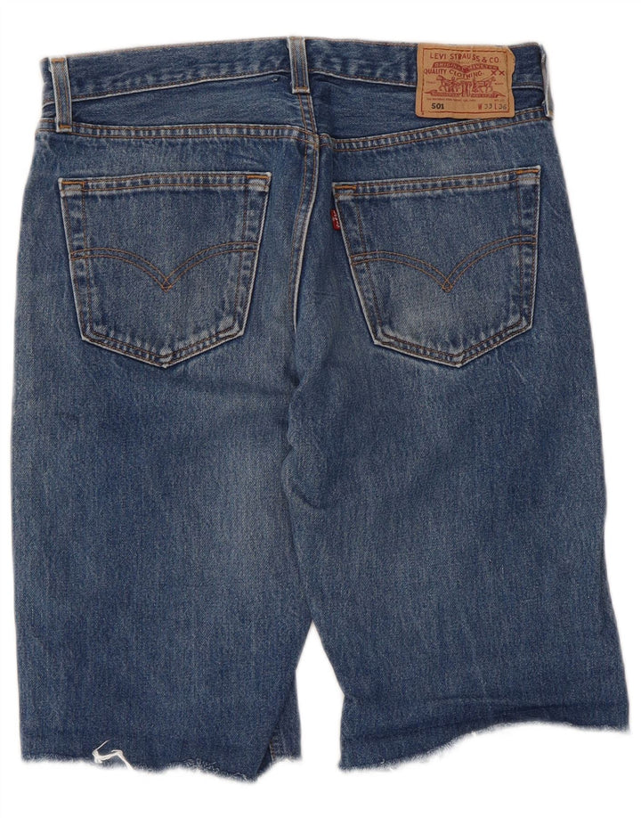 Levi's Herren 501 Jeansshorts W33 Mittelblau