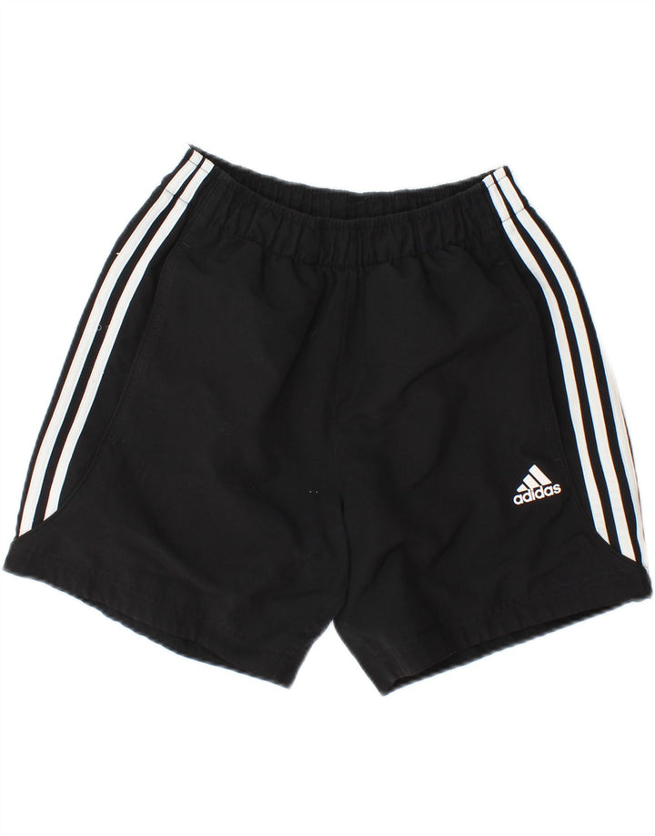 ADIDAS Womens Climalite Sport Shorts UK 8 Small Black Polyester Vintage Adidas and Second-Hand Adidas from Messina Hembry 