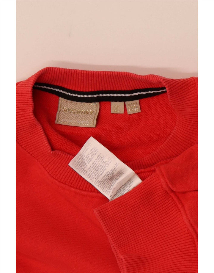 Superdry Damen-Sweatshirt-Pullover in Übergröße, UK-Größe 14, Größe L, Rot, Baumwolle