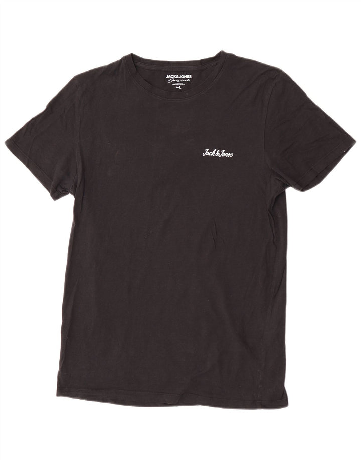 Jack & Jones Herren T-Shirt Top Large Schwarz Baumwolle
