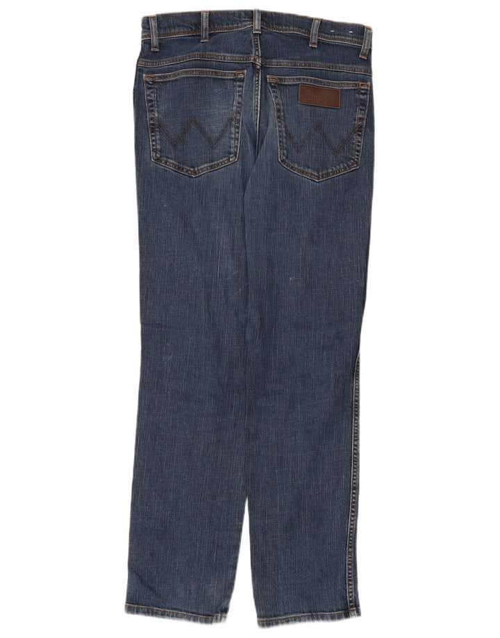 Wrangler Herren Texas Slim Jeans W32 L32 Blaue Baumwolle
