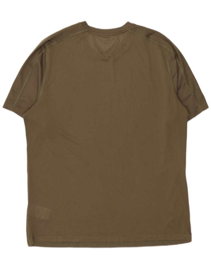 Reebok Herren T-Shirt Top Large Khaki Polyester