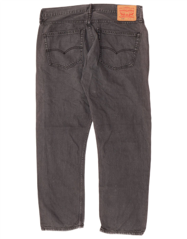 Levi's Herren 508 Straight Jeans W36 L27 Graue Baumwolle