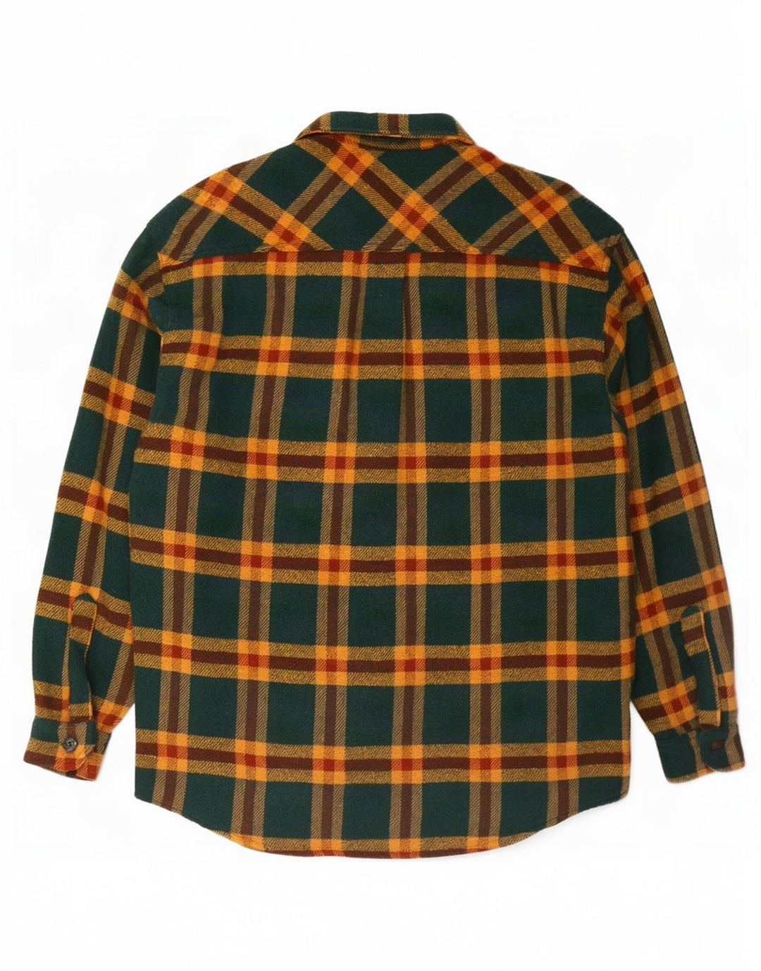 Roy Rogers Herren-Overshirt-Flanellhemd, groß, grün kariert