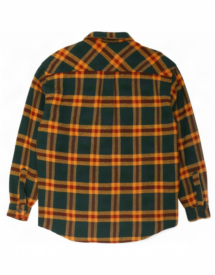 Roy Rogers Herren-Overshirt-Flanellhemd, groß, grün kariert
