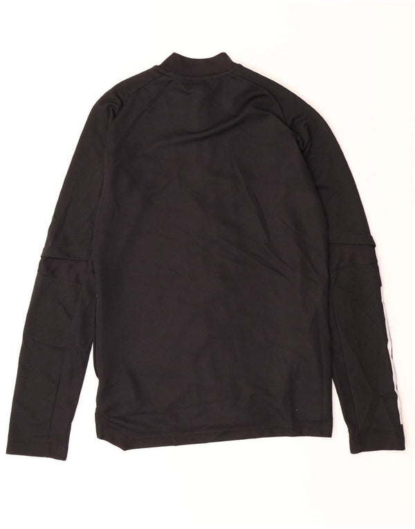 ADIDAS Womens Wisconsin Graphic Trainingsanzug Top Jacke UK 8/10 Small Schwarz