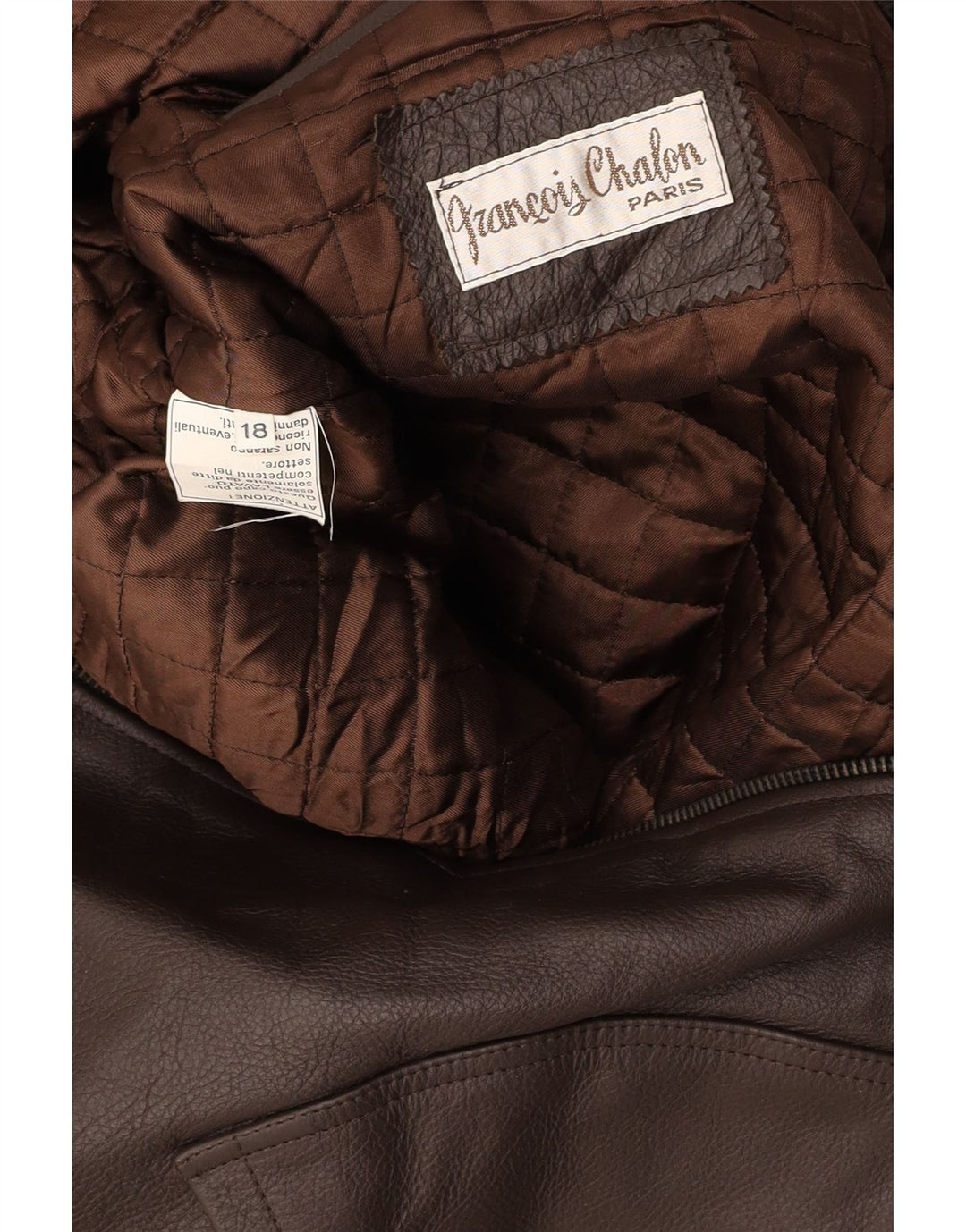 VINTAGE Ledermantel für Jungen, 15–16 Jahre, XL, braunes Leder