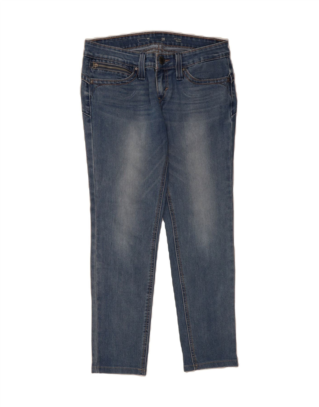 LEVI'S Womens Skinny Jeans  W28 L32 Blue Cotton Vintage Levi's and Second-Hand Levi's from Messina Hembry 