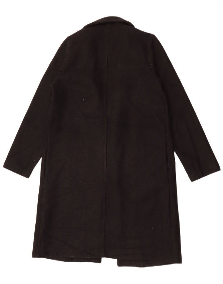 Zara Womens Open Overcoat UK 14 Mittelschwarzes Polyester