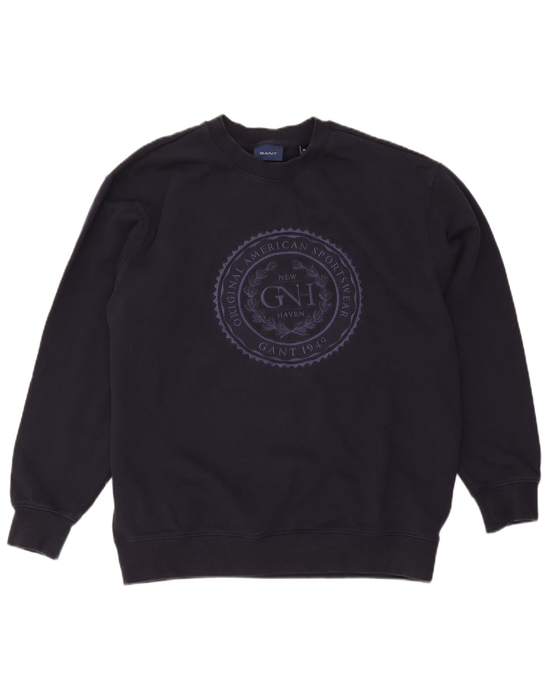 Gant Herren Grafik-Sweatshirt-Pullover, mittelmarineblaue Baumwolle