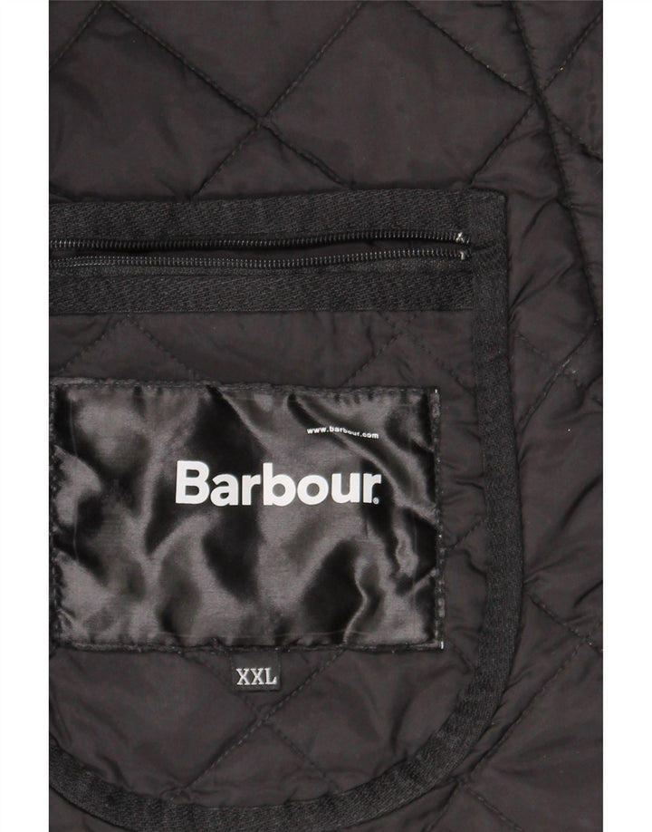 Barbour Herren Steppjacke UK 44 2XL Schwarz Polyamid