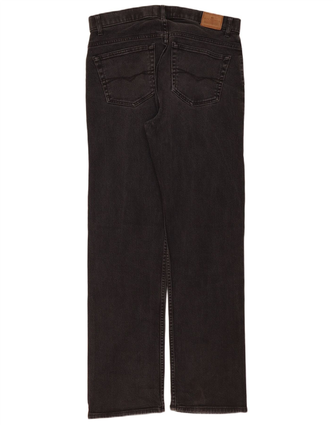 Marks & Spencer Herren Straight Jeans W34 L33 Schwarze Baumwolle