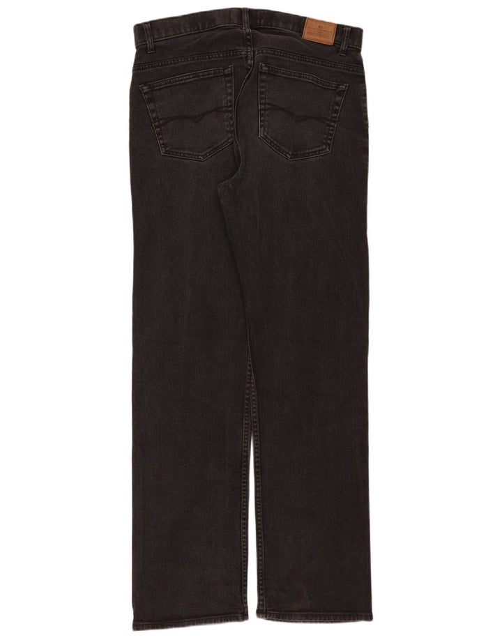 Marks & Spencer Herren Straight Jeans W34 L33 Schwarze Baumwolle