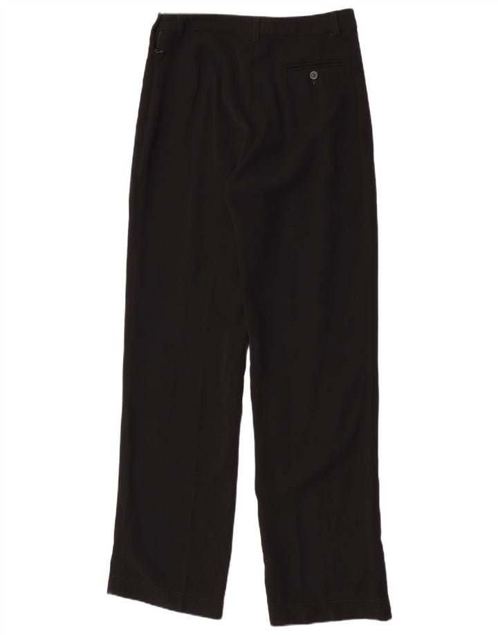 Jigsaw Damen Gerade Freizeithose W29 L32 Schwarz Polyester