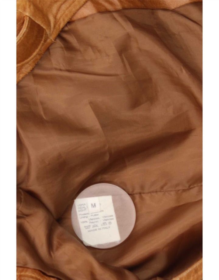 Vintage Herren Lederjacke UK 38 Mittelbraunes Leder