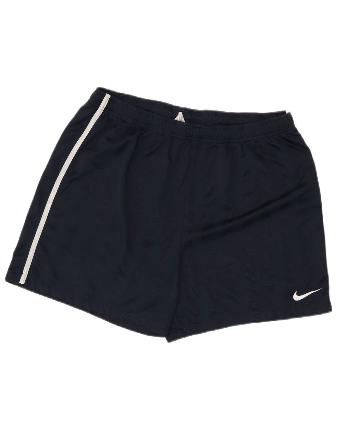NIKE Herren-Sportshorts XL Marineblau gestreift aus Polyester