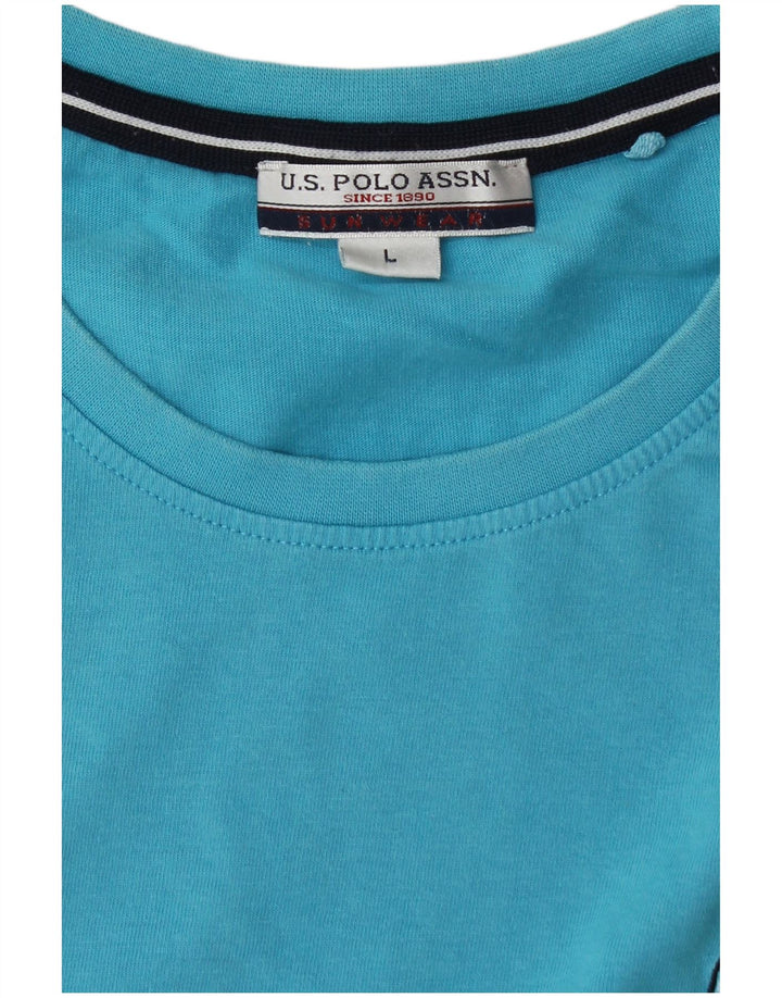 U.S. Polo Assn. Herren T-Shirt Top Large Blau