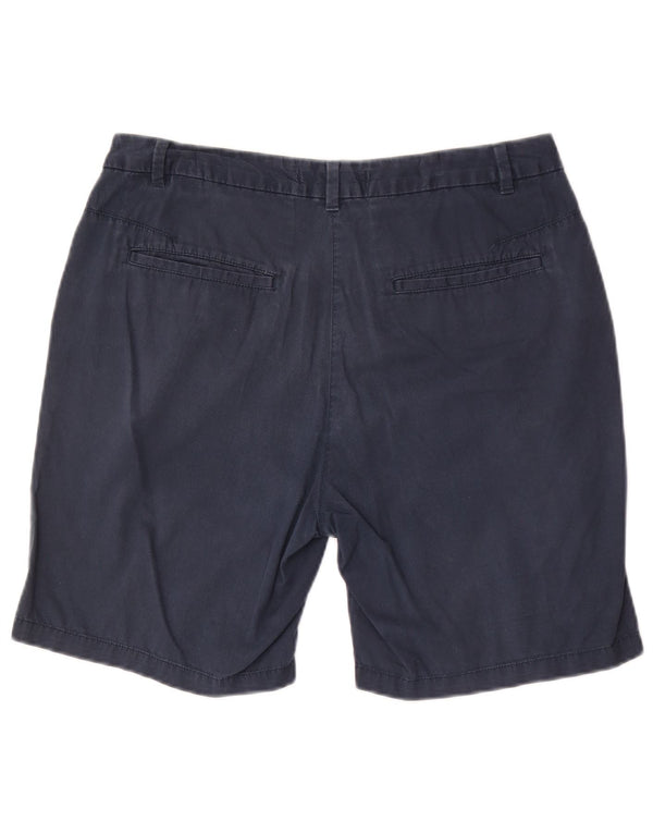 Marks & Spencer Damen Chinoshorts UK 12 Medium W30 Marineblaue Baumwolle