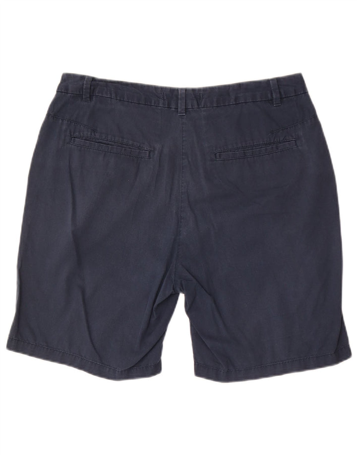 Marks & Spencer Damen Chinoshorts UK 12 Medium W30 Marineblaue Baumwolle