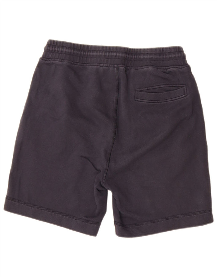 Hugo Boss Herren-Sportshorts aus mittelblauer Baumwolle in Marineblau