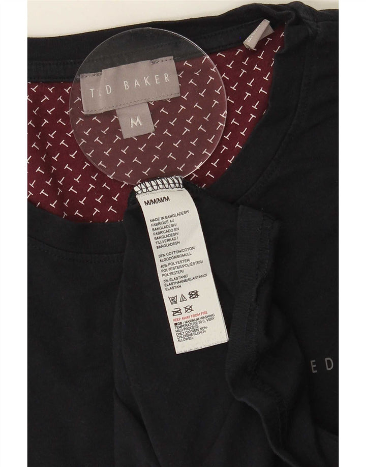 Ted Baker Herren-T-Shirt-Oberteil aus Baumwolle in mittlerem Marineblau