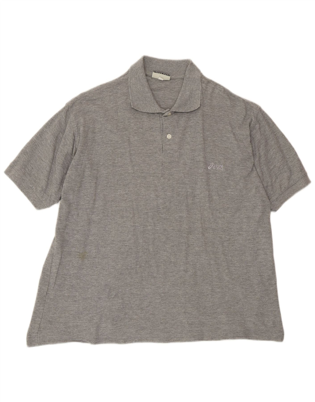 ASICS Herren-Poloshirt, große grau gefleckte Baumwolle