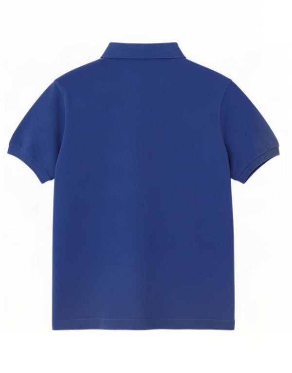 Lacoste Herren Poloshirt Größe 7 2XL Blaue Baumwolle