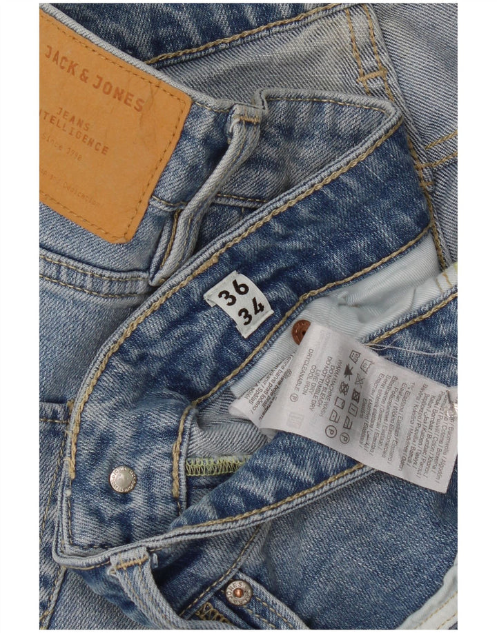 Jack & Jones Herren Slim Jeans W36 L34 Blaue Baumwolle