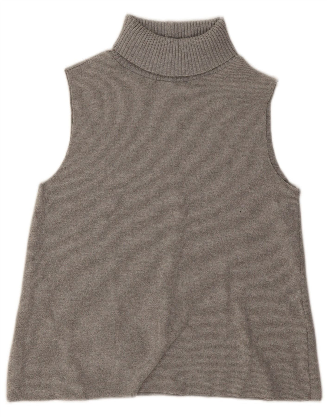 Zara Damen-Top mit Rollkragen, UK 14, Mittelgrau, Polyester