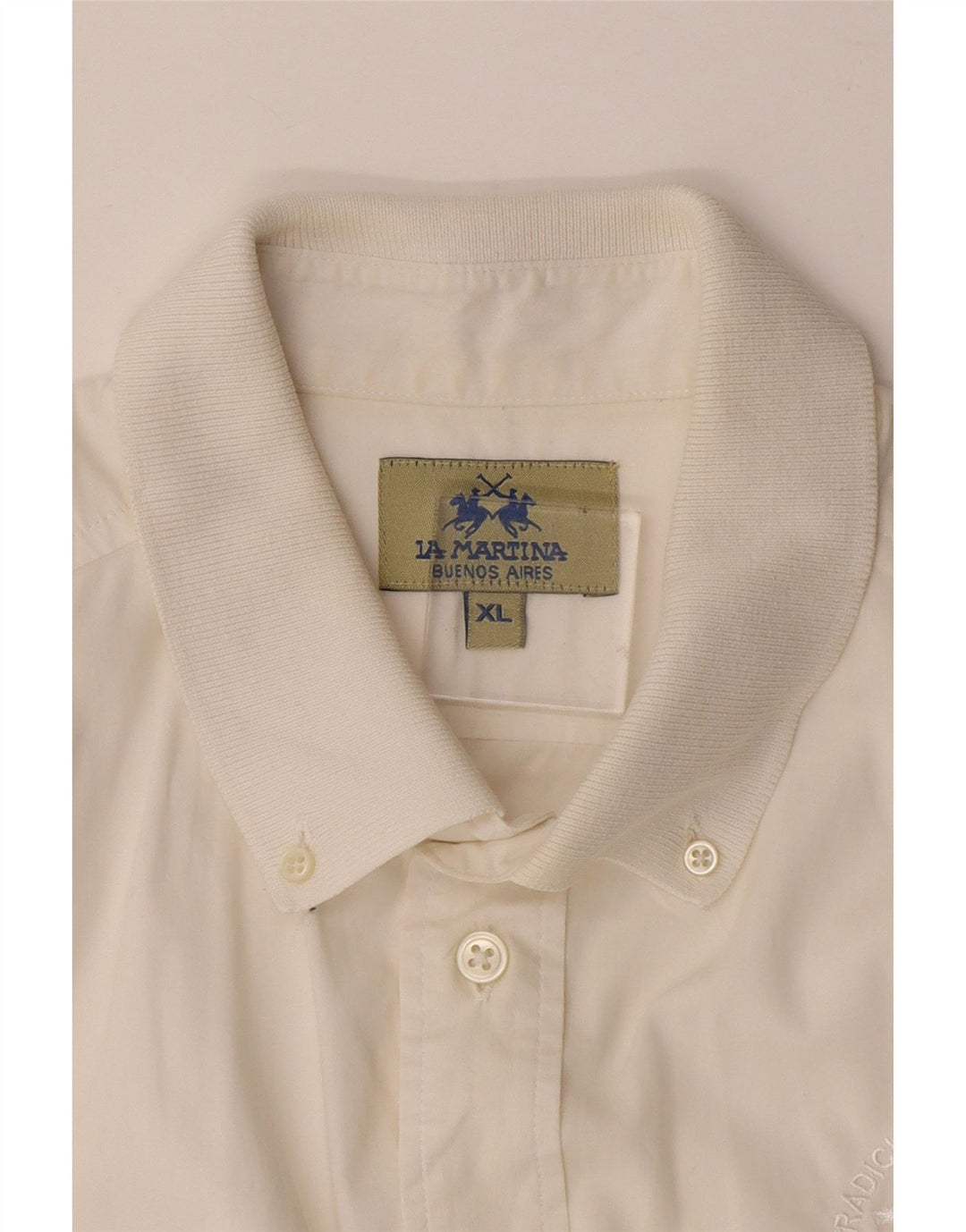 LA MARTINA Herren Buenos Aires Kurzarm-Pulloverhemd XL Weiß