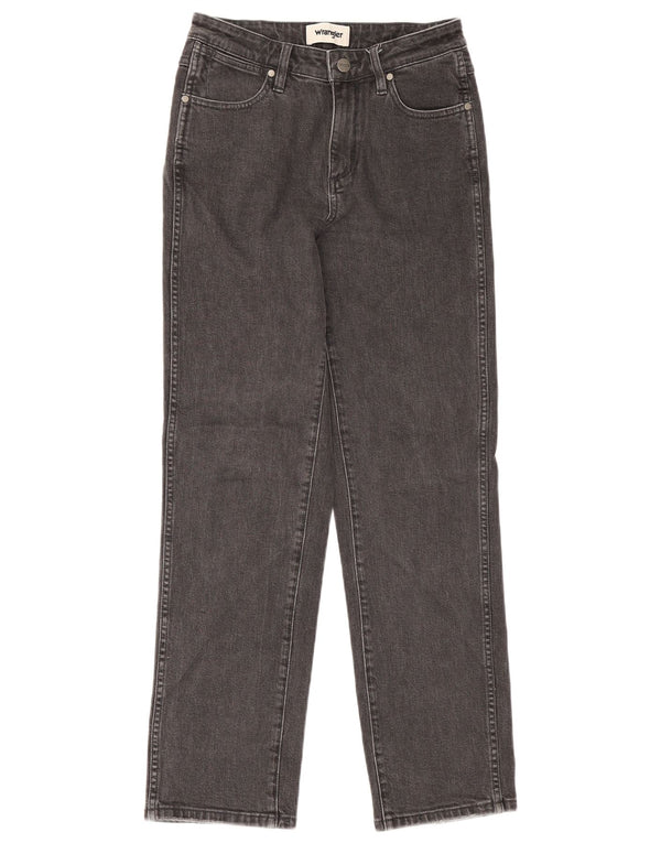 Wrangler Damen Cindy Fit Mid Rise Straight Jeans UK 8 Small W27 L30 Grau