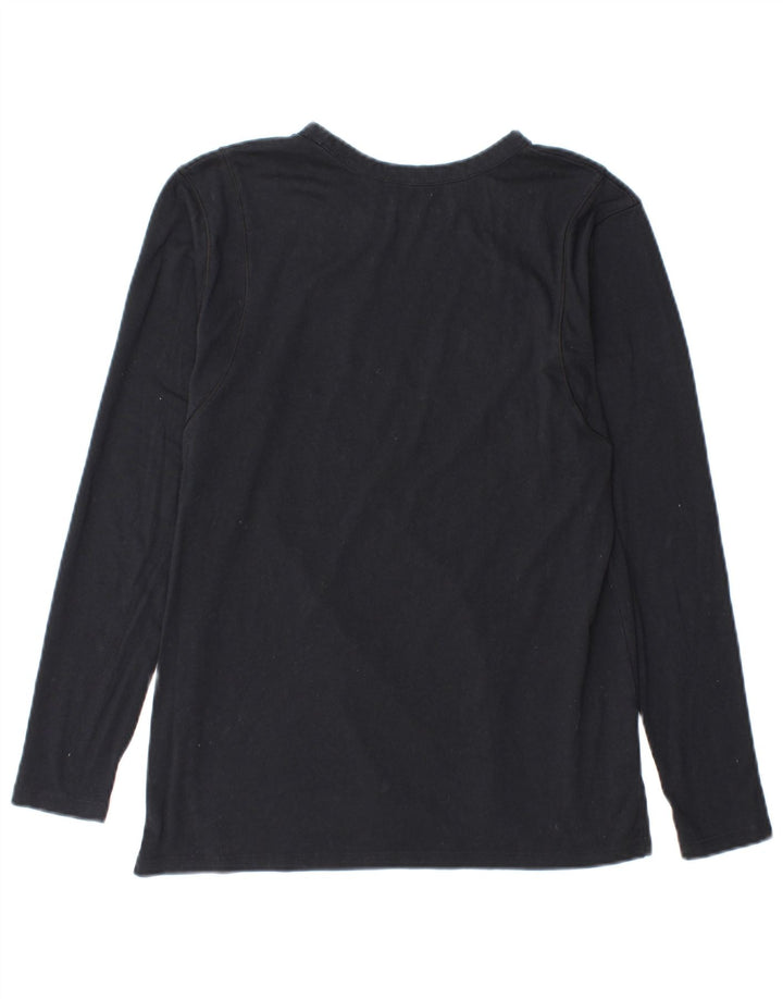 Under Armour Damen Graphic Top Langarm UK 10 Small Marineblau