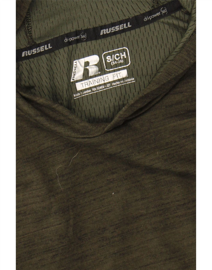 RUSSELL ATHLETIC Mens Training Pullover Tracksuit Top UK 34/36 Small Green Vintage Russell Athletic and Second-Hand Russell Athletic from Messina Hembry 