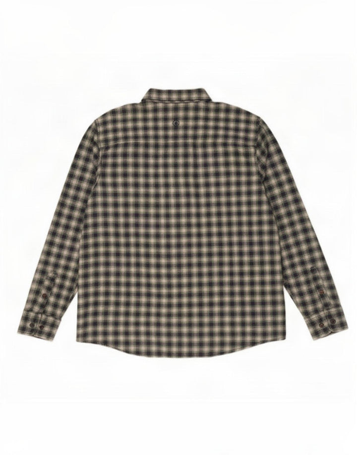 Fat Face Herren-Flanellhemd mit normaler Passform, XL, grün kariert, Baumwolle