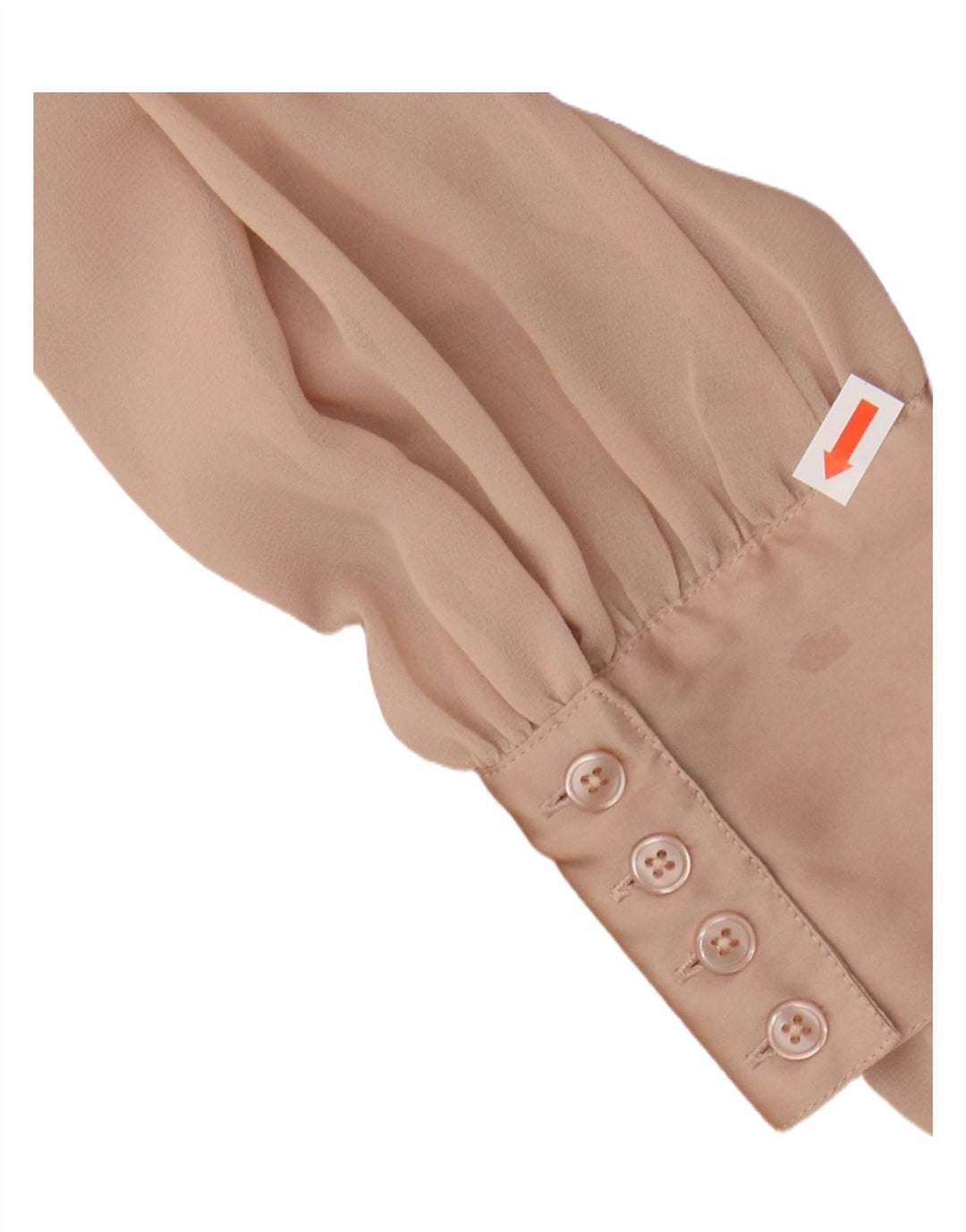 Viyella Damen-Hemdbluse mit Rüschen vorne, UK 10, Größe S, Beige, Polyester